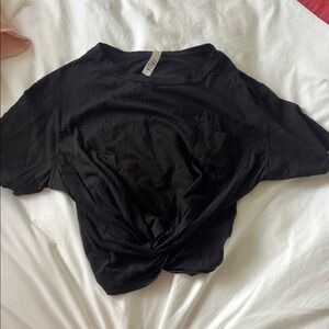 Jolie Black Knot Front Women's Top